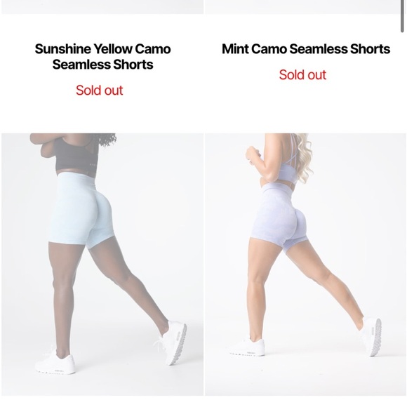 NVGTN Periwinkle Camo Seamless Women's Shorts | S | Like New | SOLD OUT 💜 - Picture 6 of 10